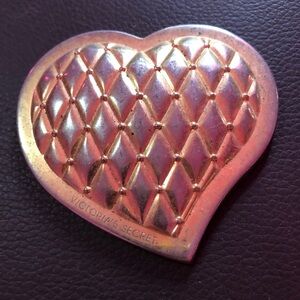 Victoria's Secret Heart-Shaped Gold Compact mirror